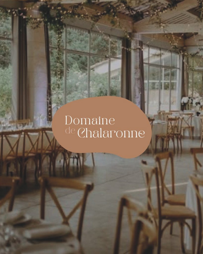 logo du domaine de chalaronne réalisé par studio soeurette agence de communication à bourg en bresse
